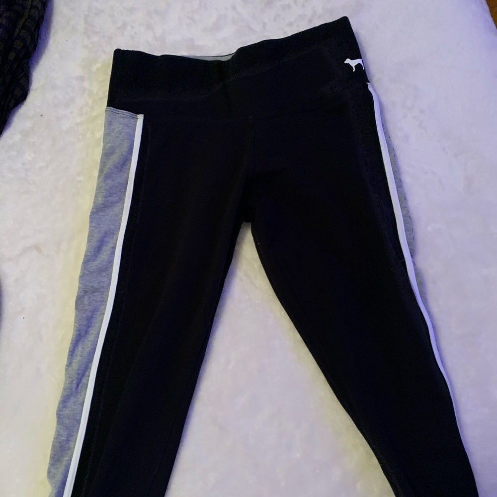 Victoria secret PINK leggings sequins grey black